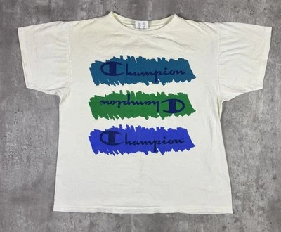 Camiseta Vintage Años 90 Campeón Pintura en Aerosol Logotipo Hechizado Adulto Talla XL Juvenil Foto 1 de 4