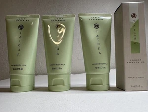 4 Stück - TATCHA FOREST AWAKENING | Hinoki Körpermilch | Hinoki Körperöl | Reise - Bild 1 von 3