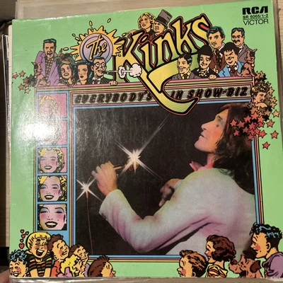 The Kinks – 'Everybody's In Show-Biz' 2x12" vinyl DOUBLE LP 1972 GERMANY Vg+vg+ - Image 1 of 4