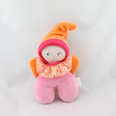 Doudou hochet lutin poupée rose orange rouge COROLLE - 18323 - Photo 1/3