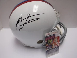 Mac Jones New England Patriots signed handsigniert Full Size Helm JSA COA - Bild 1 von 7