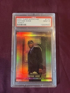 2003-04 Fleer Showcase Dwyane Wade Legacy Collection #d/125 PSA 9 - Picture 1 of 2