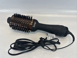 L’ange AB313 2 in 1 Volumizing Brush Hair Dryer 3” Black Lange Tested Working - Picture 1 of 10