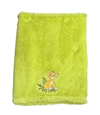 Disney Baby Young Simba Blanket The Lion King Fleece Green 30x40 Inches - Image 1 of 4