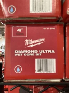 Broca de núcleo ultra húmedo de diamante Milwaukee de 4 pulgadas (102 mm) 48-17-5040 - Imagen 1 de 1