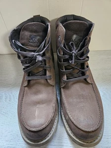Stivali impermeabili SOREL uomo 11 Madison II mocassino pelle marrone BELLI! - Foto 1 di 11