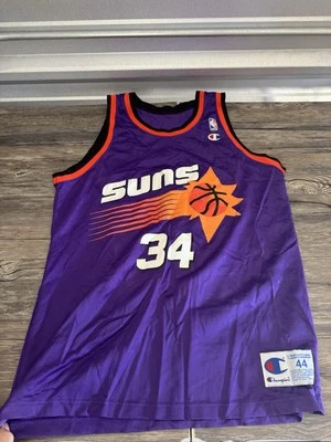 VINTAGE MADE IN USA CHAMPION PHOENIX SUNS #34 BARKLEY JERSEY IN SIZE 44 - Image 1 of 4