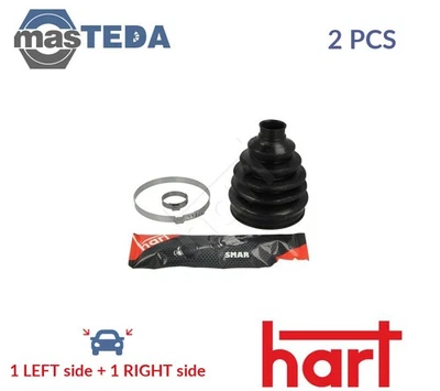 445 930 CV JOINT BOOT KIT PAIR FRONT RIGHT LEFT WHEEL SIDE HART 2PCS NEW - Image 1 of 4