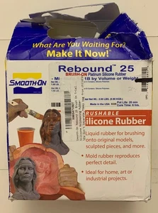 Smooth-On Rebound 25 Brush On Trial Unit Platinum Silicone Moldmaking Rubber 2lb - Picture 1 of 5