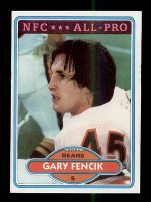 1980 TOPPS FOOTBALL #380 GARY FENCIK CHICAGO BEARS - Image 1 of 2