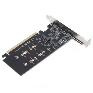 Expansion Card PCI Express 3.0 X16 To M.2 NVME SSD M.2 Hard Drive Expansion NEW - Afbeelding 1 van 12