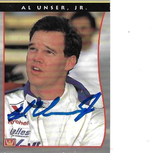 AL UNSER JR. SIGNED Autographed Card 1992 All World Indy #21 - INDY RACING - Image 1 of 1