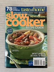 Taste of Home New Slow Cooker Recipe Cards 78 Favorites 2010 Cookbook Paperback - Picture 1 of 9