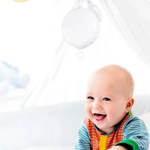 Rotating Baby Crib Mobile Bed Bells SensoryEnlightenment Infant Mobile MusicBox - Picture 1 of 9