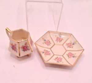 Vintage Cup & Saucer Made in  Germany Hand Decorated - Bild 1 von 4