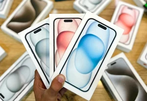 Original BOX for Apple iPhone 15 with Charging Cable & Manuals - ALL COLORS - Picture 1 of 7