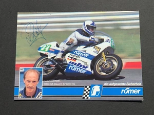REINHOLD ROTH (†2021) 2x Vize-WM Motorrad signed Autogrammkarte 10x15 - Picture 1 of 2