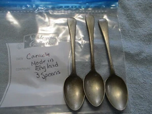 3 cucharas CORACLE Demitasse hechas en Inglaterra - 4 1/2" - Imagen 1 de 5