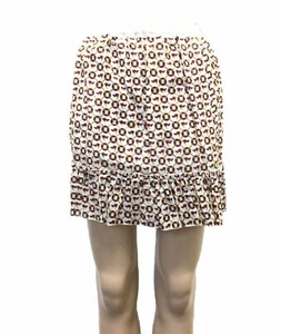 $670 Dolce & Gabbana Women'S White Print A-Line Pleated Mini Short Skirt 4/40 - Picture 1 of 5