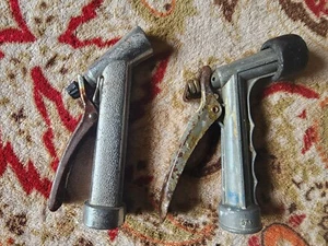 [Set of 2] Vintage Gilmour Supreme Somerset, PA.  Metal Hose Nozzle  & Unbranded - Picture 1 of 5