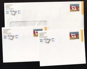 Canada 1991-1994 unused Automotive Survey Envelope & Card sc#UO70 (Flag sc#1192) - Picture 1 of 1