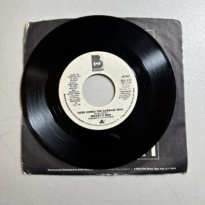 Mickey's Men Here Comes The Garbage Man Promo 45rpm 7" Tested  VG+ - Image 1 of 4