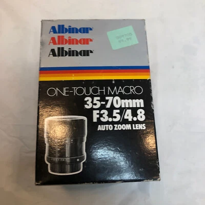 Vintage Albinar One-Touch Macro Auto 35-70mm f3.5-4.8 Yashica/Contax Mount Lens - Image 1 of 4