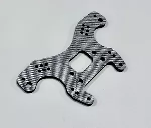 XTREME RACING CEN MATRIX TR ARENA SILVER CARBON FIBER FRONT SHOCK TOWER VINTAGE - Bild 1 von 1