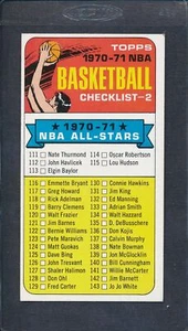 1970/71 Topps #101 NBA Basketball Checklist-2 EX *2561 - Picture 1 of 1