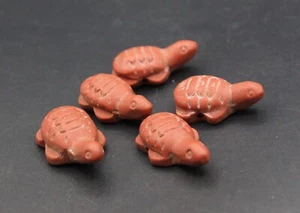1Pcs Afghan Turtle Beads, Ceramic Turtle shaped Beads, Costuming Carved Animal - Picture 1 of 6