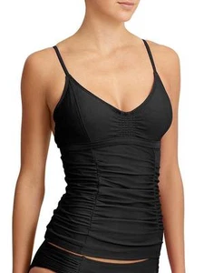 Tankini top Athleta smocked nuovo, nero, taglia 36 B/C - Foto 1 di 2