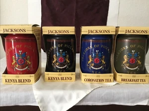 4 Jacksons of Piccadilly Frühstück Teedose mit Schachteln London England LEER - Bild 1 von 6