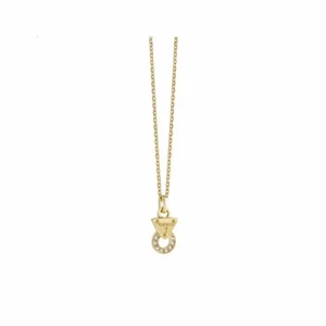 Necklace Guess UBN71513 Women Gold Ring Length 45 Jewellery NEW - Picture 1 of 2
