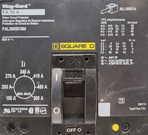 Square D FAL3605016M Protezione circuito motore 50A #12954 - Foto 1 di 7
