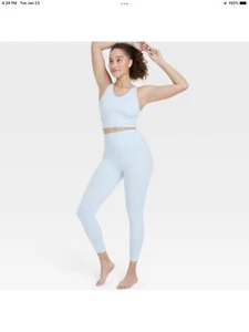 Women's Ultra High-Rise Flex Leggings - All in Motion Small Light Blue NWT - Picture 1 of 2