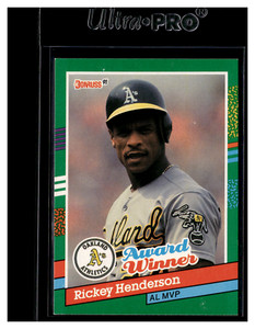 1991 Donruss  #761 Rickey Henderson  MVP