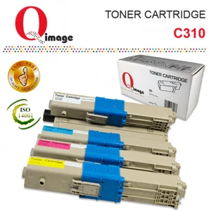 Q-Image Toner cartridge Set for OKI colour laser C310,C330,C510,C530,MC361,MC561 - Picture 1 of 6
