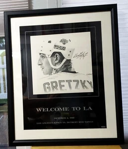 WAYNE GRETZKY AUTOGRAPHED  “WELCOME TO LA” UDA AUTHENTICATED HOLOGRAM -Litho - Picture 1 of 6