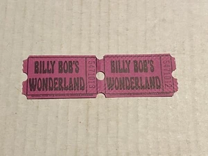 Lot Of 2 Older Purple Billy Bob’s Wonderland Tickets Rock-afire / ShowBiz Pizza - Picture 1 of 2