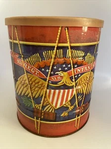 Vtg American Eagle Civil War Reproduction Drum 9th Regt US Infantry Tin Canister - Picture 1 of 12