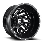 1 New 20X8.25 Fuel Triton Gloss Black & Milled Wheel/Rim 8X200 8-200 20-8.25