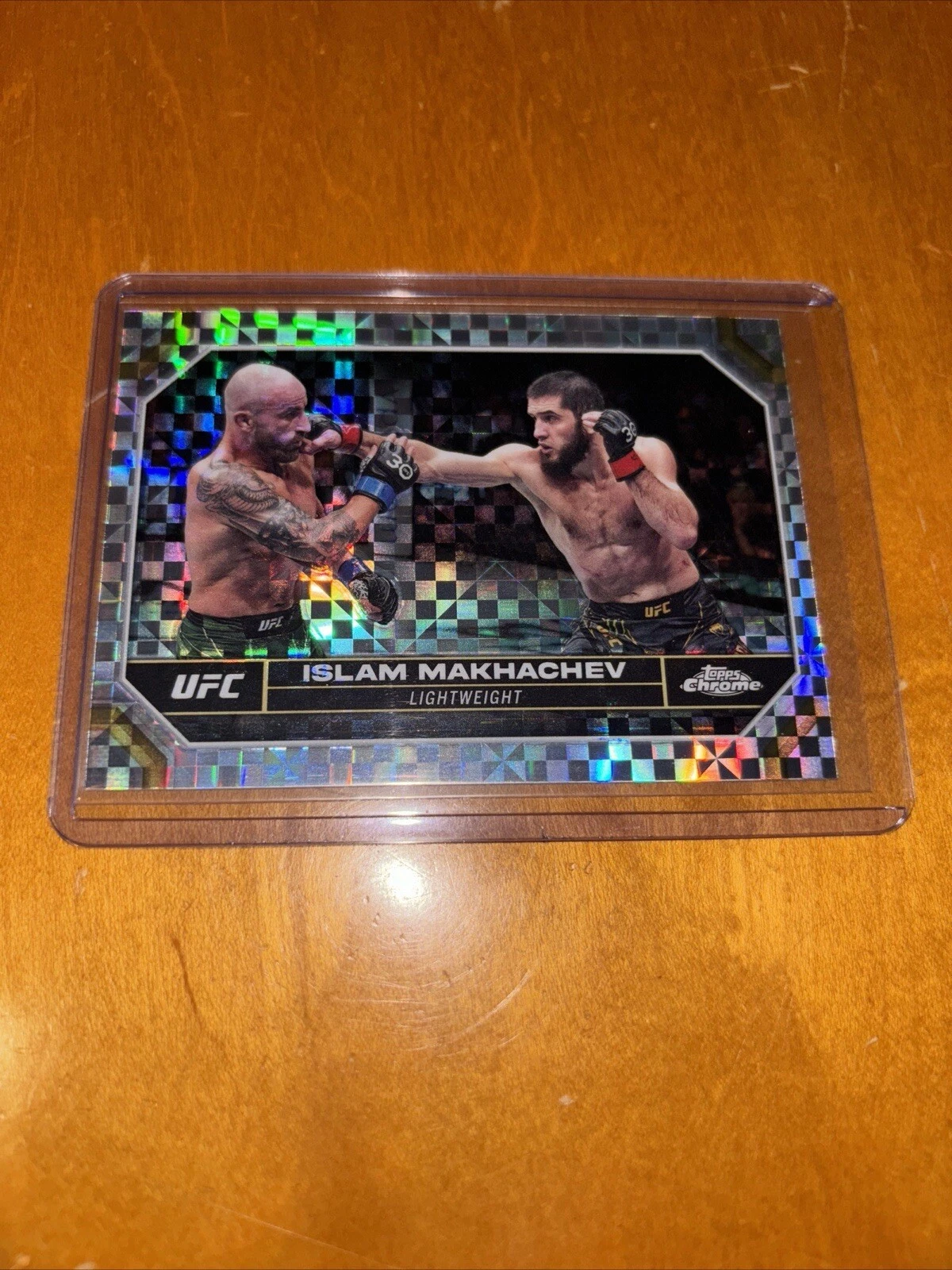 2024 Topps Chrome UFC Islam Makhachev XFractor SP Refractor #80