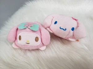 RARE sanrio stackable 2017 plush tsum tsum sakura my melody cinnamoroll lot set - Picture 1 of 8
