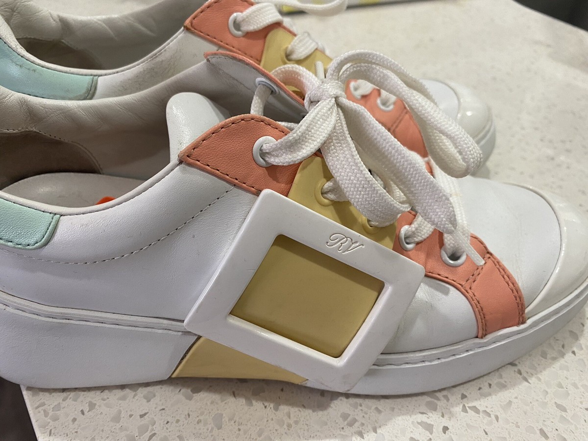 スニーカー Roger Vivier Sneakers With Crystal-Embellished Buckle Roger Vivier Women's Viv Crystal Buckle Slip-On Sneaker | eBay