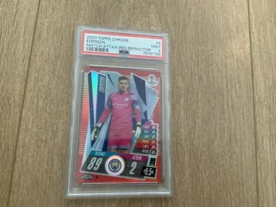 2020 Topps Chrome Ederson Match Attax Red Refractor/5 - Image 1 of 2