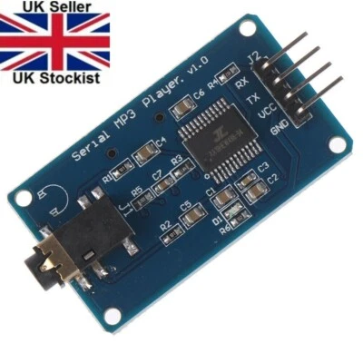 YX5300 Serial UART MP3 / WAV Music Player Module Arduino PIC STM32 - UK STOCK - Image 1 of 4