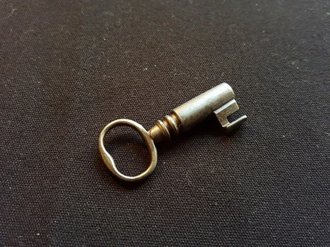 One Reclaimed Antique Cast Steel Georgian Chubb Key Door Furniture (EER176) Cover