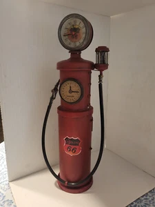 METAL GAS PUMP 66 GASOLINE RED 171/2" X 41/2" X 5" - Bild 1 von 6