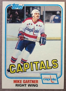 1981-82 Topps "Set Break" #E117 Mike Gartner Washington Capitals 2nd Year - Picture 1 of 1