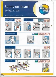 Safety Card - Thomas Cook - B757 200 (SC716) - Bild 1 von 1